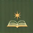 Open book icon with star